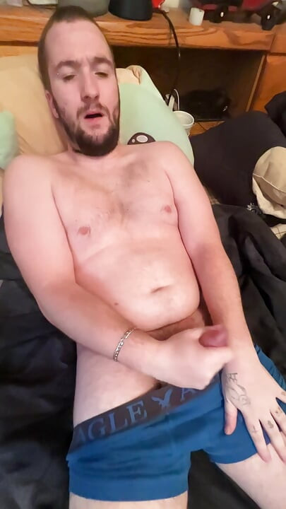 Watching porn in bed