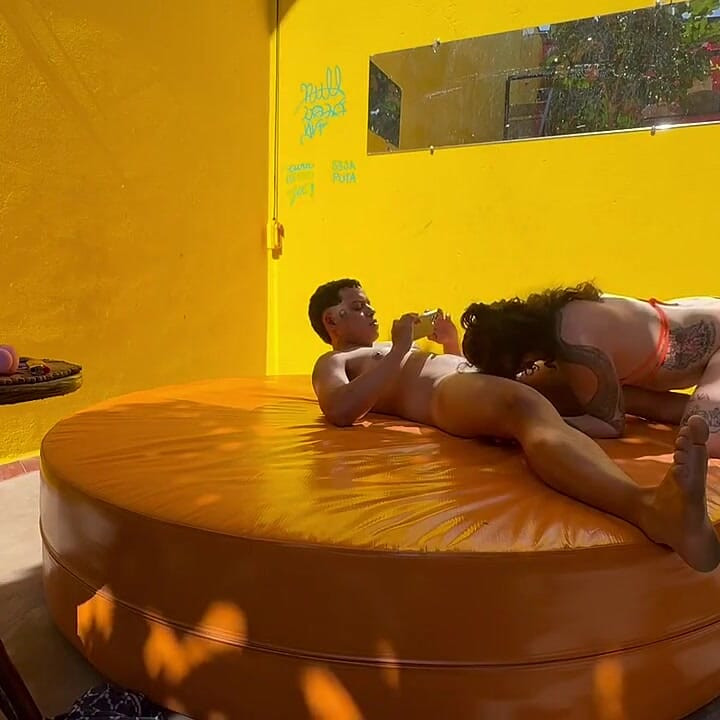 Trans Friend Sucks Ftm's in the Backyard