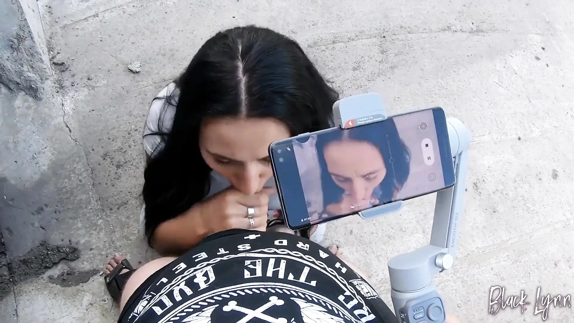 Brunette Vlogger Asked to Film How She Sucks and Swallows Cum