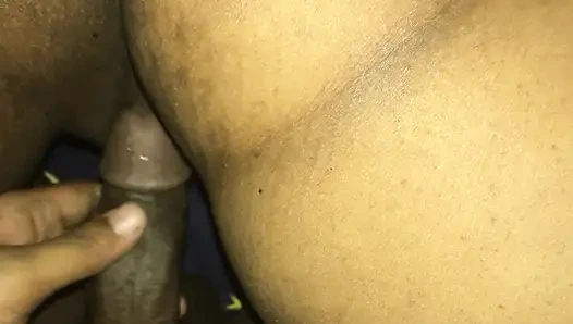My step brother give me a hard fuck with his big black dick