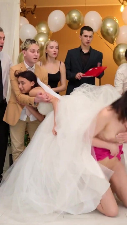 BRIDE4K. Crazy Russian wedding sex | Clip 1