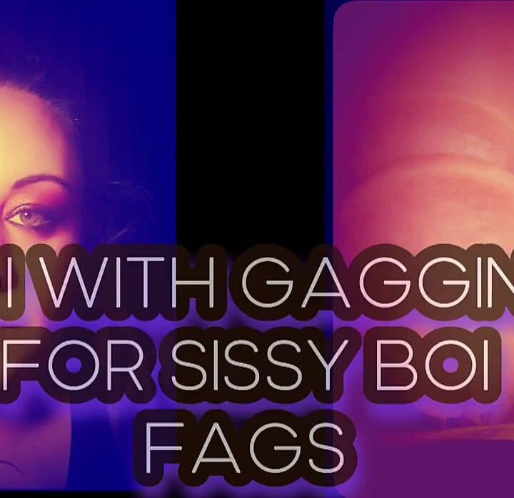 Joi med dypstruping for sissy-boi-faggots