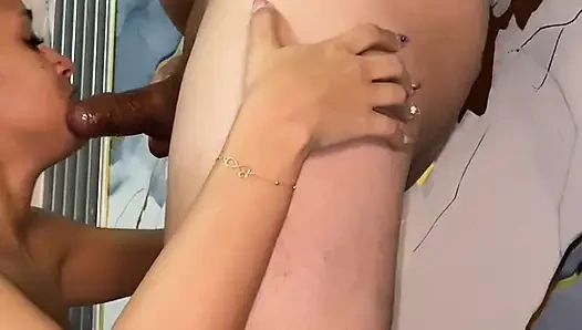 He thought he was stealing and ended up fucking me and me sucking his cock