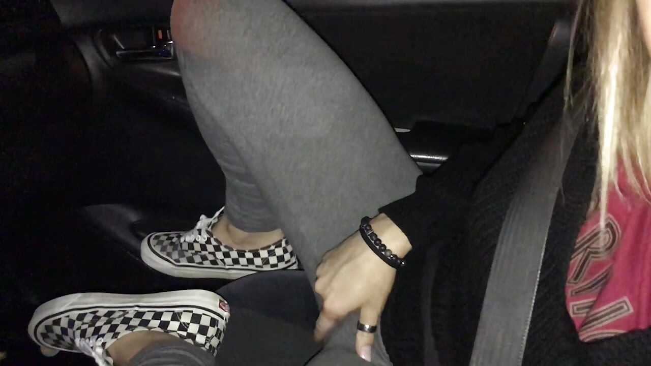 Risky Sloppy Car Horny Blowjob