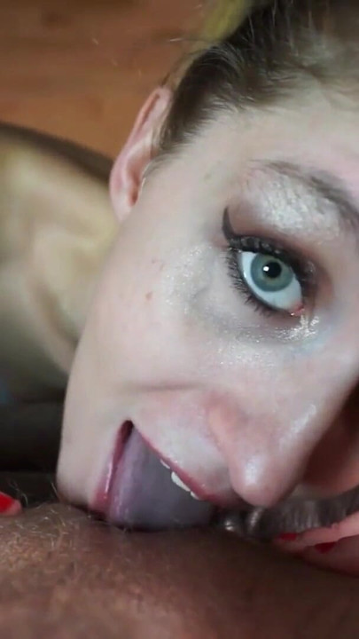 Pixie Tattooed Blonde Newbie Messy BJ Thirsty Finish Now! | Clip 1