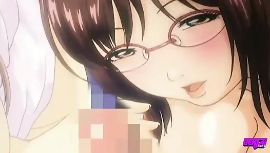 HENTAI PROS - Busty Beauties Settle Their Feelings By Sharing A Wild Threesome With Their Hard Neighbor