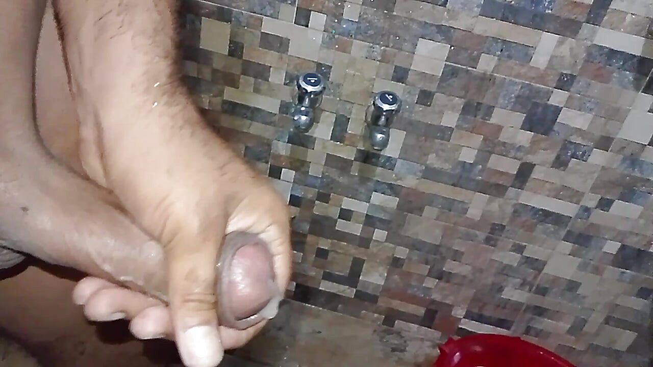 hand job in bathroom