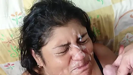 Indian Stepmother Ends up with Her Face Covered in Milk and Piss in Her ...