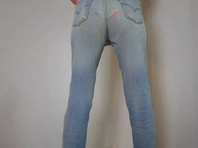 Wet jeans