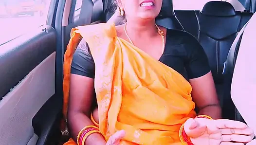 Desi saree maid car sex Telugu dirty talks.