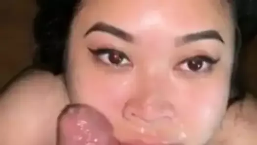 Asian girlfriend blowjob 4