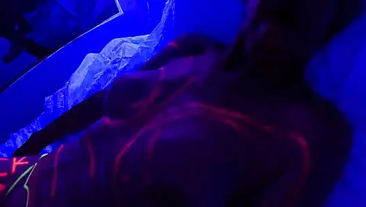 Two lighting experiments - One with Ultraviolet, The Other With an LED Strip