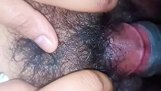 Pussy rubbing on cock