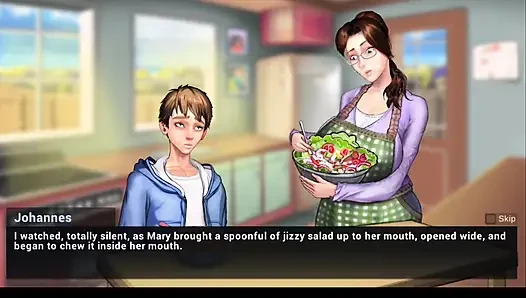 Tatlı hikayeler #15 - yarağımı Mary'nin salatası içine daldım.