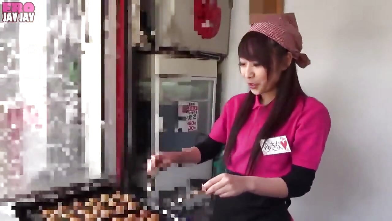 Dziewczyna Osaka Takoyaki. Dzika i odważna przygoda na świeżym powietrzu. -scena.2