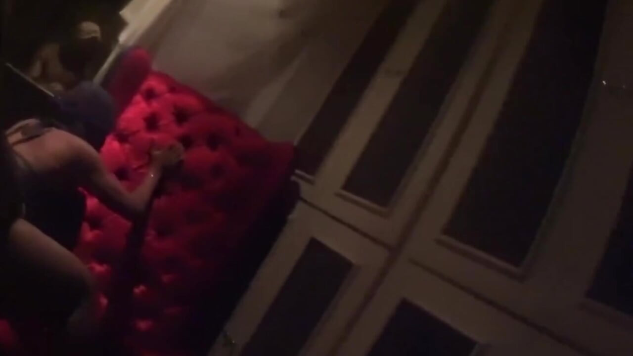 her in the swing house