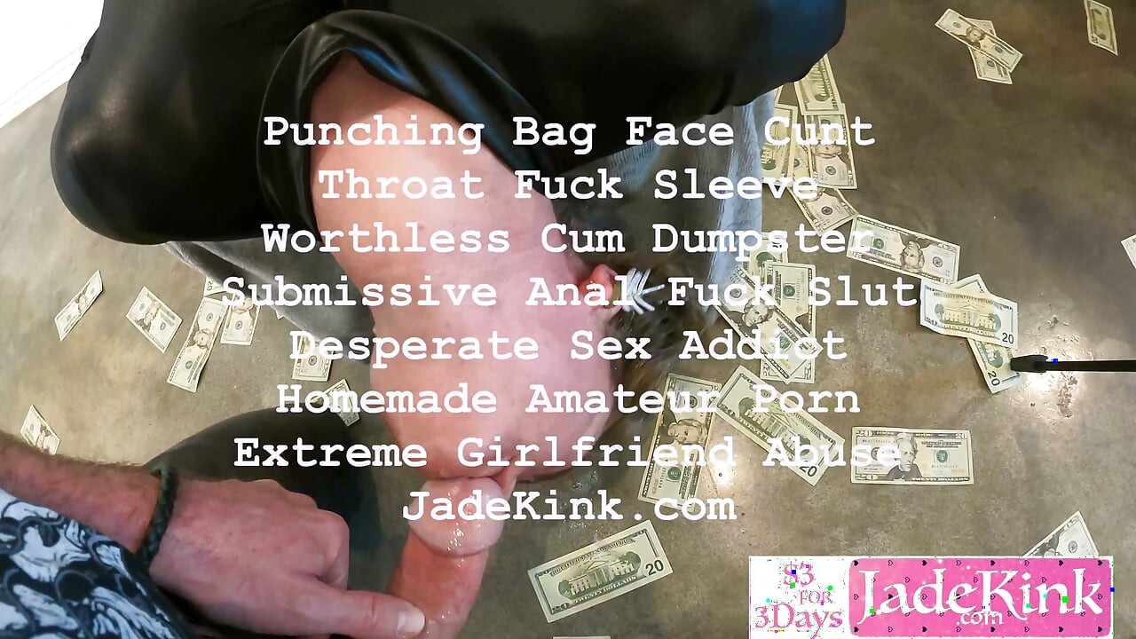 Jade Kink SLOPPY DEEPTHROAT Casting Ślina i bukkake