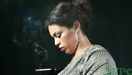 Big Tit BBW Latina Smokes and Fucks