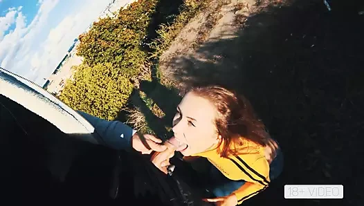 Halka açık sakso ve ağıza boşalma sürtük fitness modeli