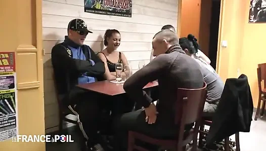 Young Brunette Slut Get Slapped While Sucking Cock