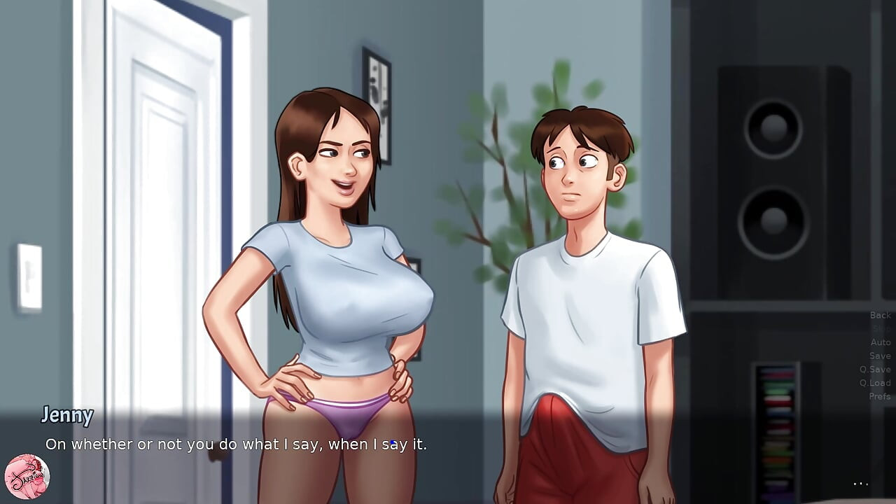 Pronašao sam svoju maćehu kako se samozadovoljava i zgrabila me za kurac (Summertime Saga #19) - Jazziuu