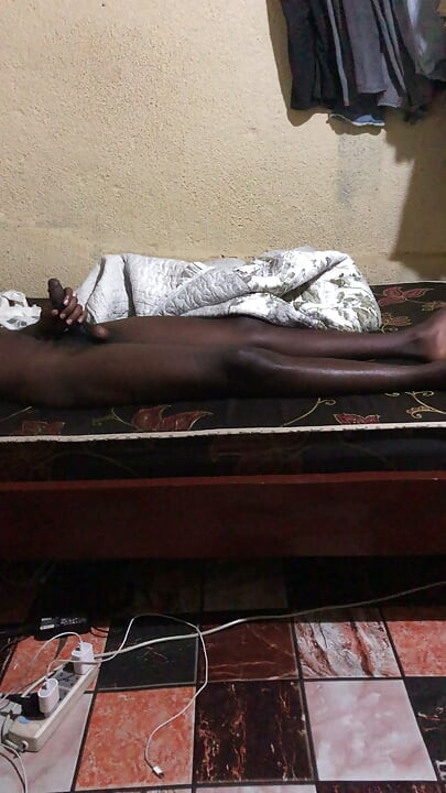 In my room alone, Playing with my material.