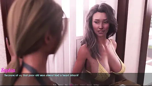 Awam Sophia Let Nicole массирует ее