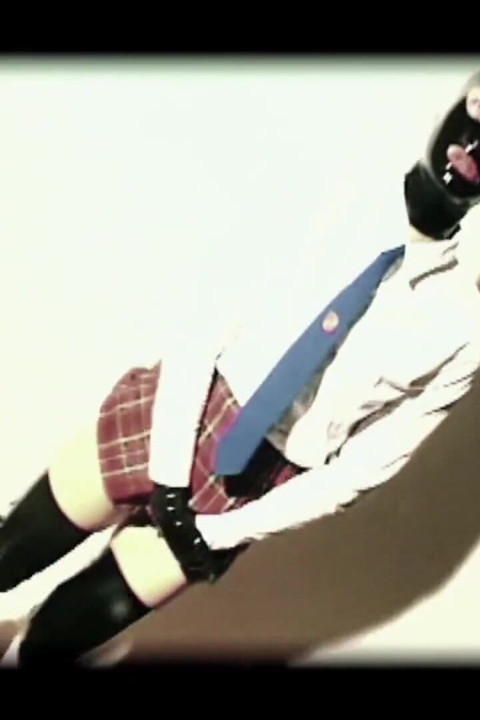 Horny bitch pissing on herself