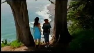 Tia Carrere lesbian kiss with Lindy Booth