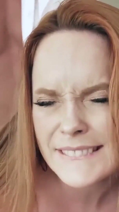 Busty redhead Summer Hart bent over for rough anal fucking | Clip 1