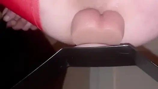 Sissy Hubby Dildo Bouncing