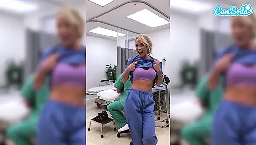 Fitte MILF-krankenschwester Wird Gefeuert, Um Im Krankenhaus Zu Masturbieren