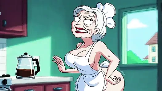 Ai Matures in Kitchens with Big Tits