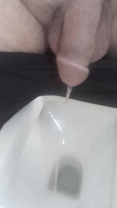 Big cock peeing