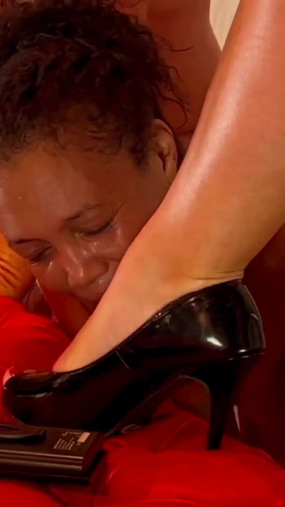 Powerful moment from "Dominatrix Mistress April - Wanky Slave"