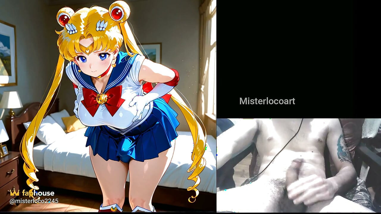 Tinitingnan ko ang isang transsexual na babae na may Sailor Moon cosplay at binigyan ko ito ng.