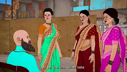 Dhongi baba memuaskan dahaga memek desi bhabhi dengan menyetubuhinya di ashram