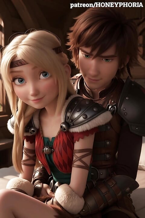 Astrid Hofferson i Czkawka filmują swój pierwszy seks wideo Jak wyszkolić animację kreskówek Dragon 3D