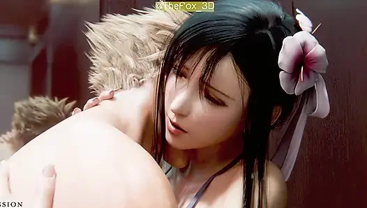 Final Fantasy 7 FF7 - Tifa + Aerith All Work 2025 WM Remix Color (Suara) Oleh Ariespossession Animation 3D Hentai