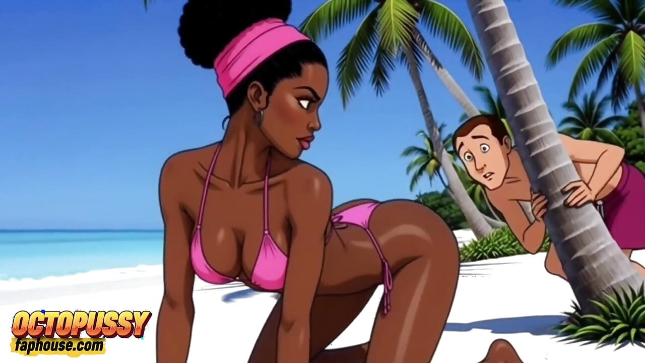 White Guy Fucked a Married Black Slut on a Wild Beach. Sexual Aftermath.