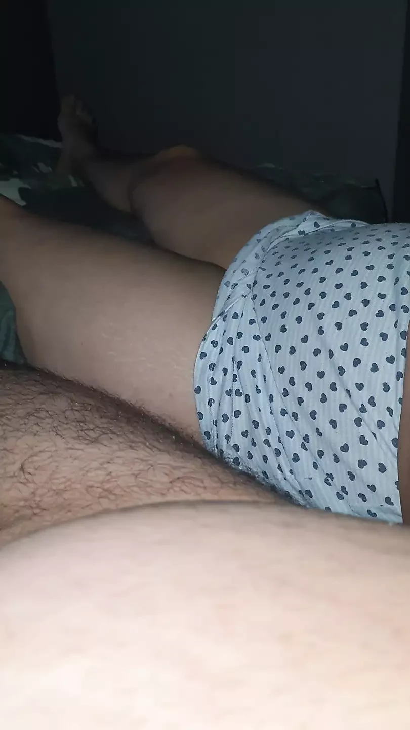 Step son fully naked in bed get his dick grabbed by step mom