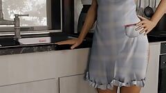 Monica Elshett fodida como uma dona de casa perfeita (hentai porno animado)