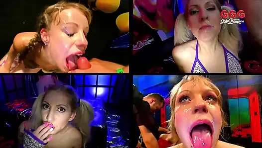 Pesta seks gangbang ggg liar sama cewek-cewek hot yang lagi asik nyepong dan ngentot