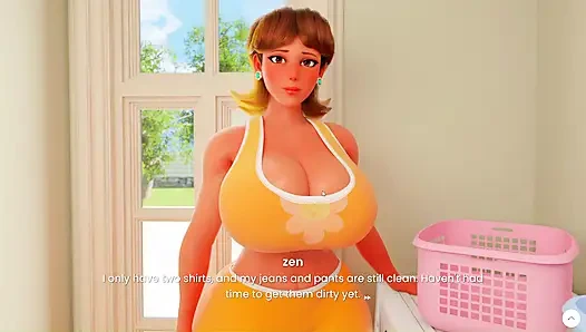 Orta yaşlı seksi kadın Daisy 4k malikanede tüm sahne