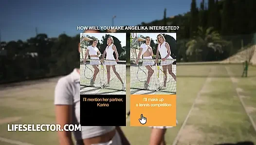 Pertandingan Tenis Bejat Bareng Alexis Crystal dan Angelika Greys