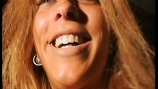 Hot German MILF sucks small dick and fucks herself with dildo