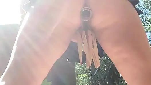 Батплаг на заднем крыльце