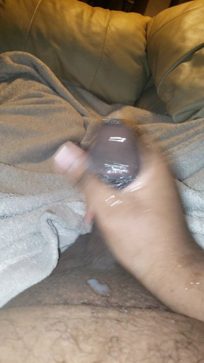 Big Black Cock shooting massive Cumshot