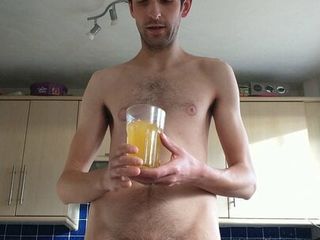 Drinking piss in the morning