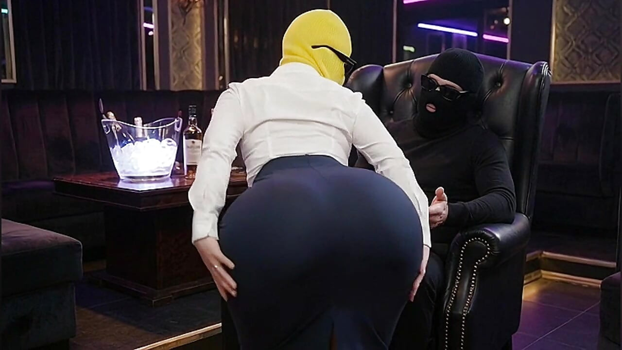 Sexy Secretary Dancing and Twerking for Her Boss